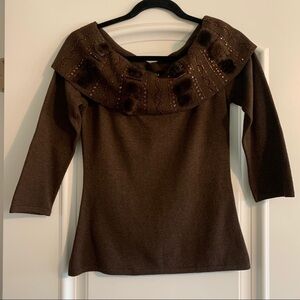 ESCADA VINTAGE & STILL GORGEOUS w/REAL MINK TRIM